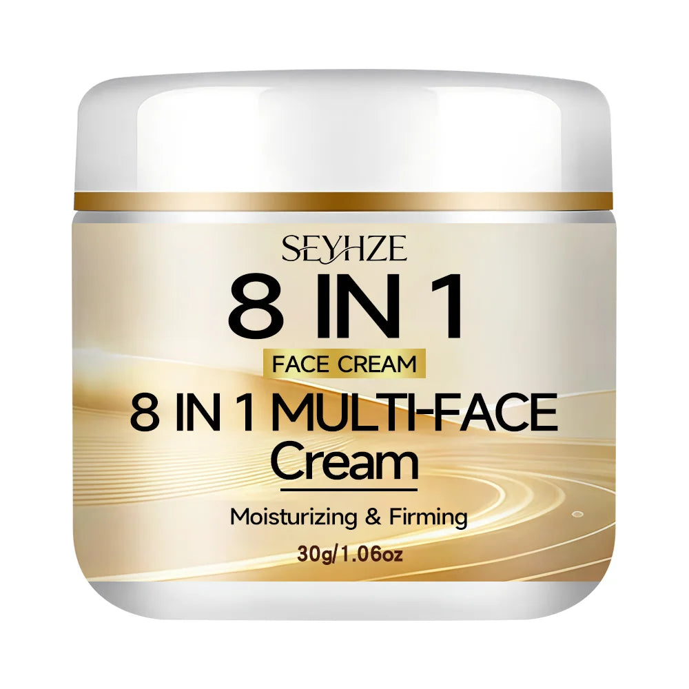 SEYHZE 8-in-1 Multi-Effect Moisturizing Tightening Cream with Ceramides Collagen Niacinamide Retinol Vitamin C Brightening Firmi