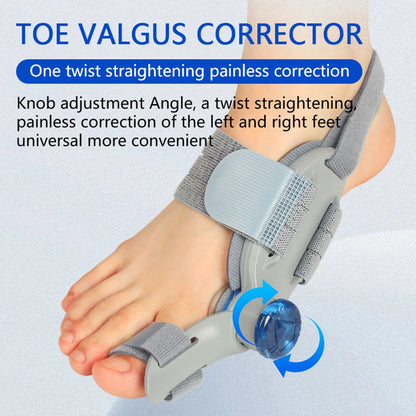 1/2 PCS Bunion Corrector Foot Hallux Valgus Braces Rotatable Toe Separator Straightener Adjustable Finger Toe Corrector