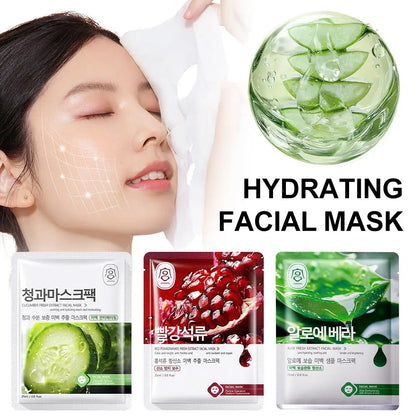 Fruits Face Mask Anti Wrinkle Beauty Facial Moisturizing Masks Hydrating ﻿ Anti-aging Whitening Facial Skin Care M4K7