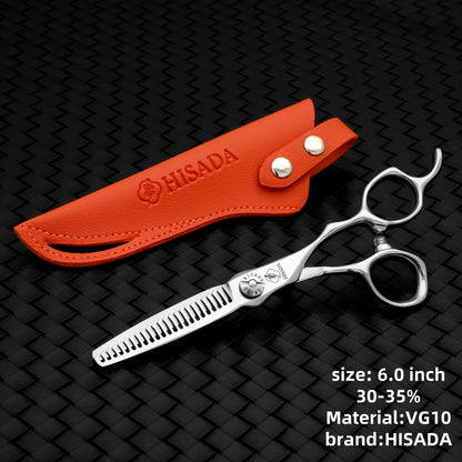HISADAHairdressing scissors 6.2 6.7 7.0 inch Hair scissors VG10 Steel High-end Barber scissors advanced Hairdressing scissors