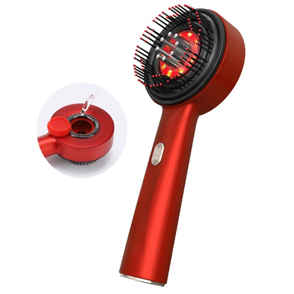Electric Head Massager Hair Growth Comb Scalp Relax Massager LED Light Therapy Anti Hair Loss Scalp Brush Liquid Oil Applicator