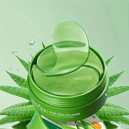 60pcs Aloe Vera Collagen Eye Mask Anti Dark Circles Removal Eyes Bags Moisturizing Anti-aging Wrinkle Eye Patches Eyes Skin Care