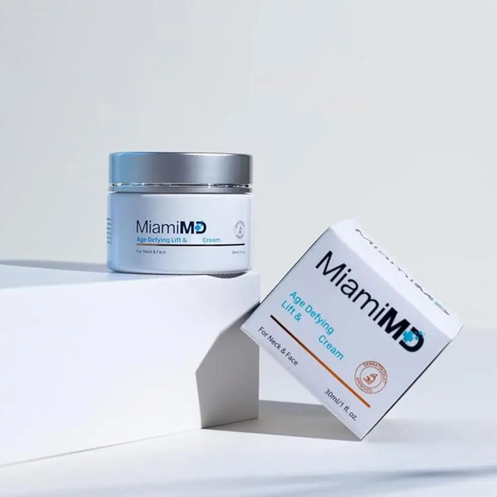 Miami MD Advanced Anti-Aging Cream Lifts and Firms the Skin Reduces Fine Lines Long-Lasting Moisturization for Neck Face