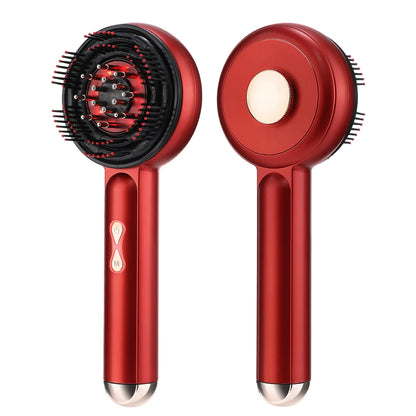 Portable Electric Head Massage Comb Essential Oil Red Light 3-gear Scalp Massage Electric Head Blood Relaxation Massage Gift