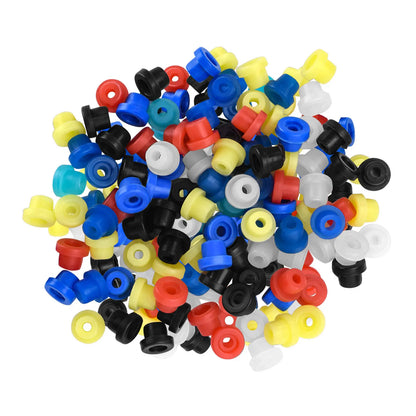 100Pcs Tattoo Supplies Silicone Durable Rubber Grommets Nipples "T" Type Needle Pad Tattoo Machine Accessory Armature Bar Tools