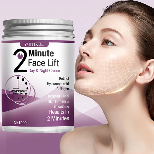 YUITIKUE Instant Face Lift Cream - Retinol, Hyaluronic Acid, Collagen, For Firm & Smooth Skin, 100g