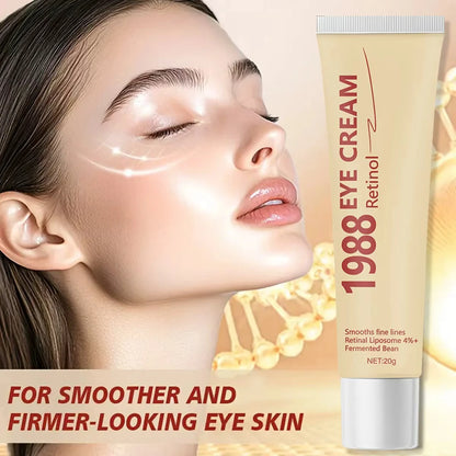 1988 Retinol Eye Cream with Hyaluronic Acid & Collagen - Light Texture, Moisturizes, Protects, Smooths Fine Lines