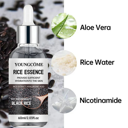 Rice Ampoule Duo - Gentle Exfoliating & Deep Hydrating Serum for Radiant Skin - Suitable for All Skin Types 40/60ml