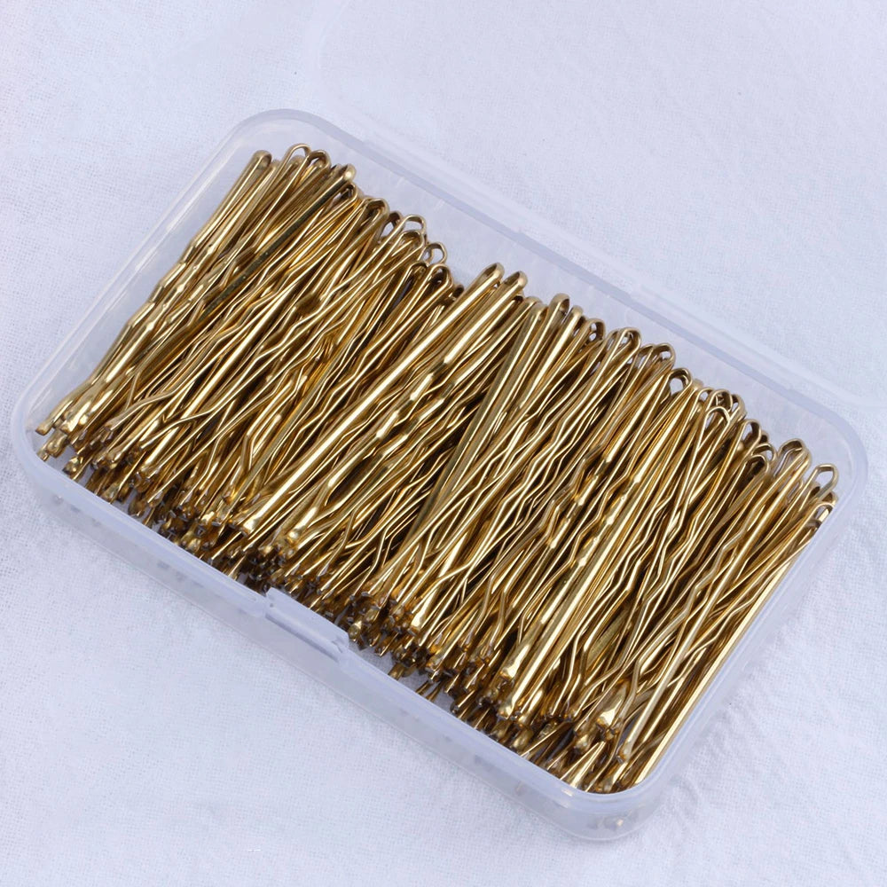 150pcs Women Solid Casual Bobby Pin Box Set For Daily Life Pins Female Hair Clips For Makeup Tools Hair Styling Accessories