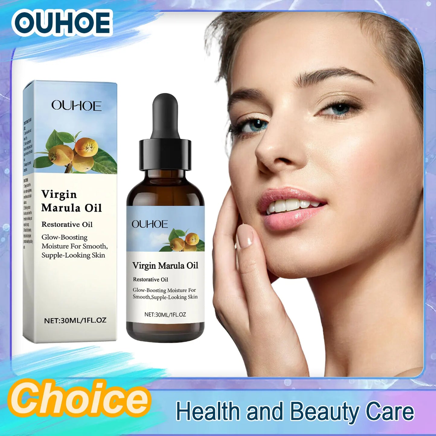 Virgin Marula Luxury Facial Oil Anti-Aging Fade Fine Lines Repair Tightening Shrink Pores Moisturizer Brighten Nourish Skin Care