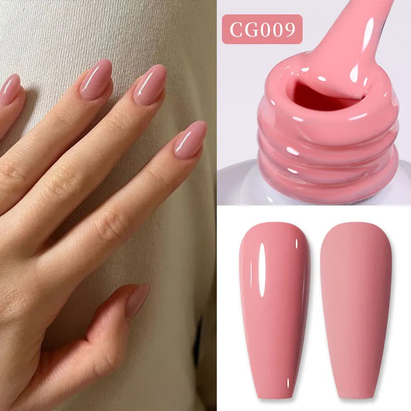 BORN PRETTY 10ml Nude Pink Gel Nail Polish Varnis Semi Permanent Nail Gel Varnish Soak Off UV Gel for Valentine's Day Gift Nails