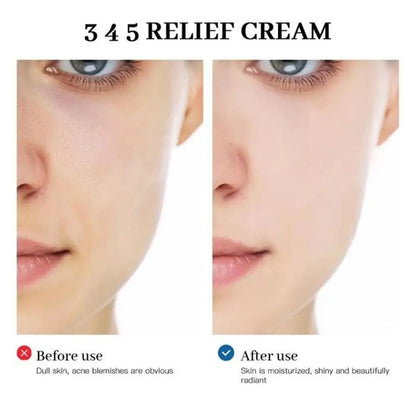 345 Relief Cream Moisturizing Repair Protection Skin Antioxidant Face Cream Nourish The Skin Smooth Cream Skincare Solution NEW