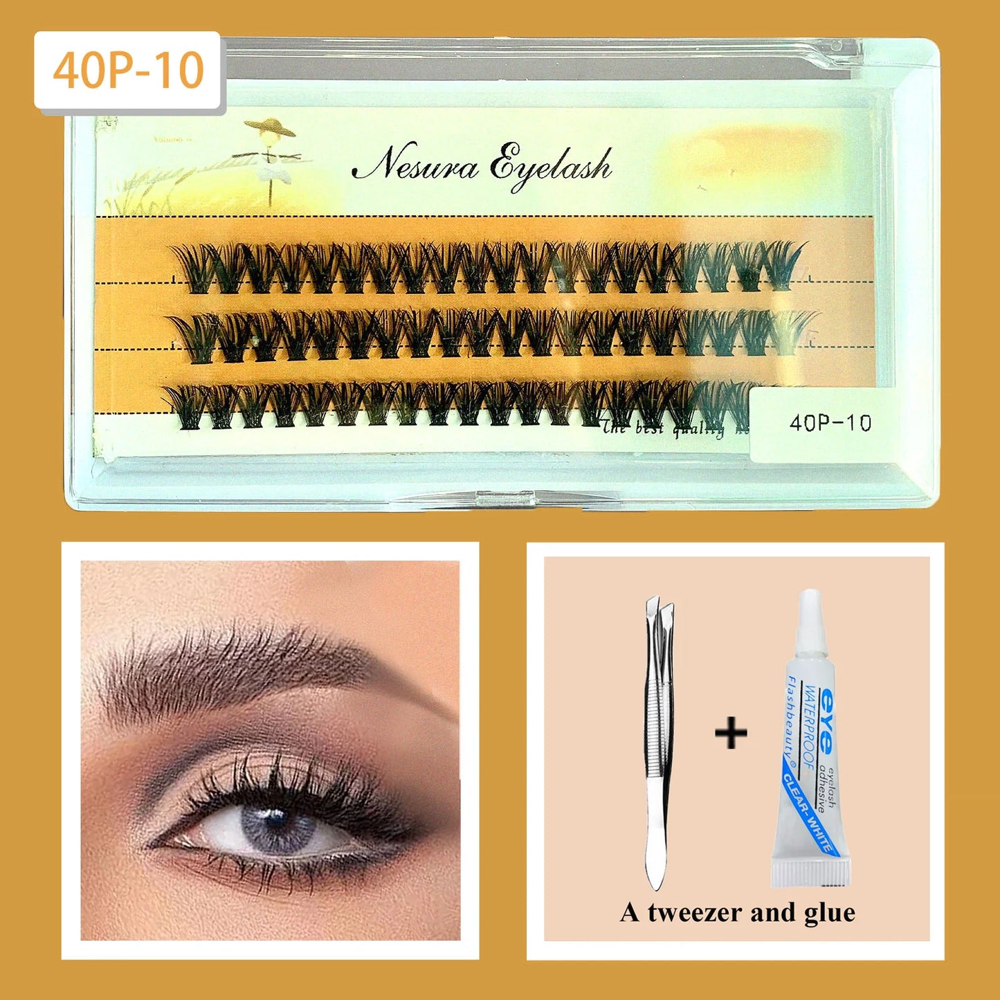 Cluster Eyelashes Kit Five Styles Available Single Eyelashes Clustered Simulation Natural DIY Eyelashes Thickness and Length