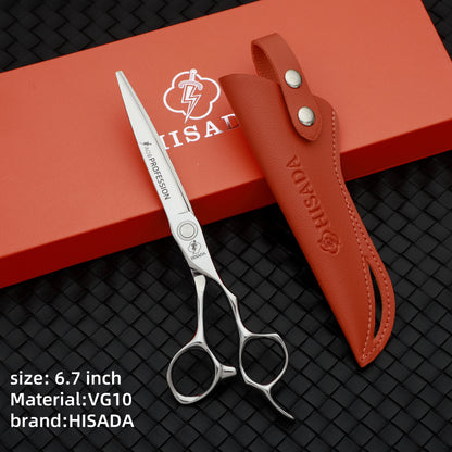 HISADA tijeras barbero profesional 6.2/6.7 inch friseur zubehör VG10 Material hair scissors Professional scissors