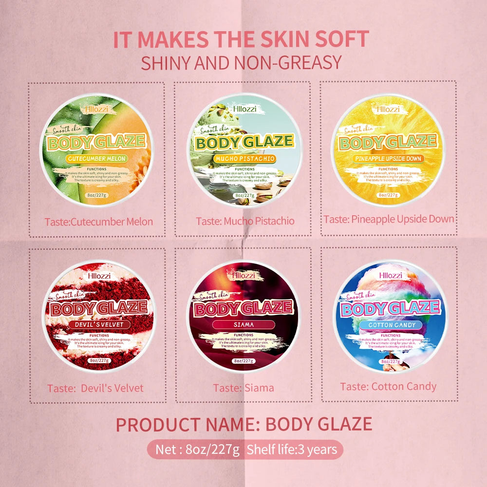 The Dreamy Body Glaze series offers body care, moisturizing, long-lasting fragrance, and a smooth, silky finish.