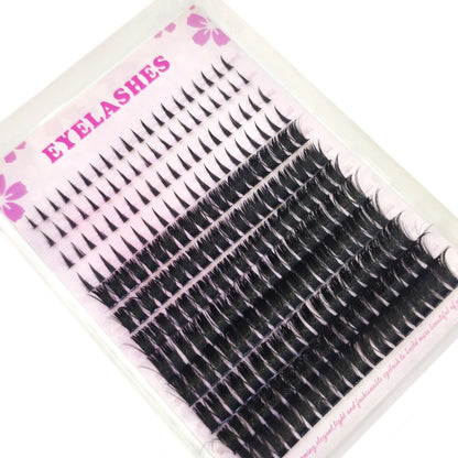 12rows Salon-Like Lash Clusters Kit DIY Eyelash  extension comic eyelash curler grou upper eyelashes Volume Fairy Eyelash