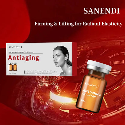 Sanendi Cocktail Serum for Facial Ampoule Hyaluronic Acid Dermapen Purifying Hydrating Skinbooster Korean Skincare Set 7ML*5Vial