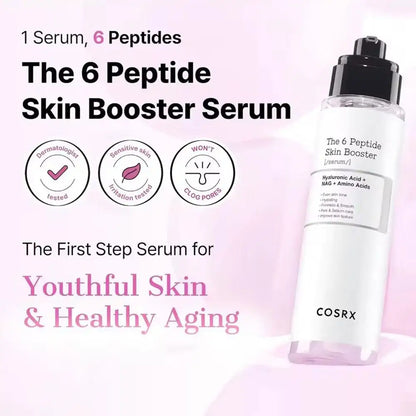 COSRX The 6 Peptide Booster 150ml Firming Brightening Face Essence Niacinamide Hyaluronic Acid All Skin Types Care