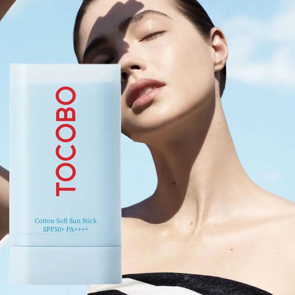 Sunscreen Refreshing Moisturizing Natural Concealer Anti-ultraviolet Cotton Protection Stick Easy Carry Brighten Skin Makeup