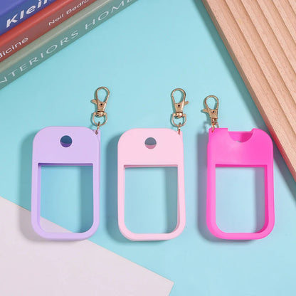 New Universal Silicone Sleeve Reusable Hand Sanitizer For 30ml Card Spray Bottle With Silicone Sleeve Separate Bottle