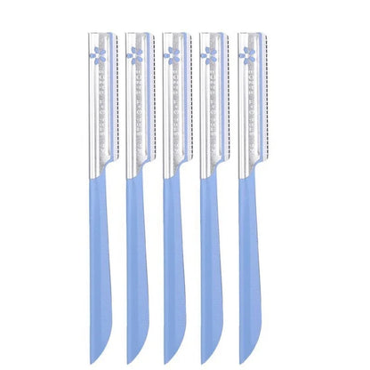 5pc Eyebrow Epilator Sets for Women Makeup Beauty Eyebrows Hair Removal Styling Tool Steel Blade Facial Razor Trimmer