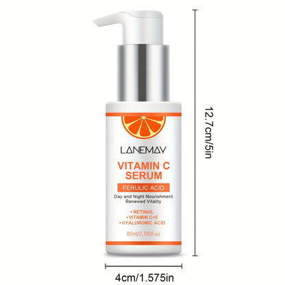 Vitamin C Serum With Ferulic Acid and Hyaluronic Acid - Hydrate & Plump Skin, Restore Radiance, Improve Dull Skin