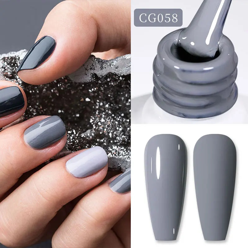 BORN PRETTY 10ml Nude Pink Gel Nail Polish Varnis Semi Permanent Nail Gel Varnish Soak Off UV Gel for Valentine's Day Gift Nails