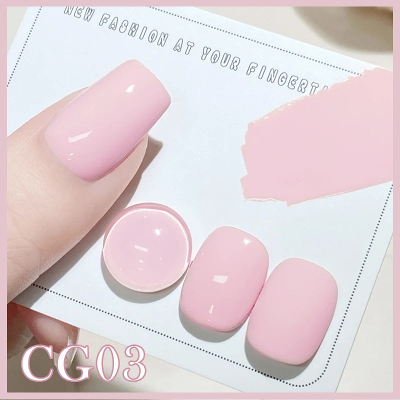 BORN PRETTY 10ml Nude Pink Gel Nail Polish Varnis Semi Permanent Nail Gel Varnish Soak Off UV Gel for Valentine's Day Gift Nails