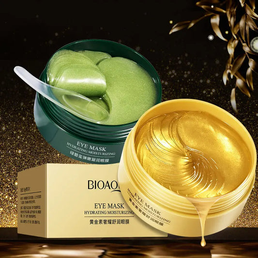 60pcs/box BIOAQUA Collagen Eye Mask Moisturizing Firming Anti Dark Circles Eyes Care Gel Masks Beauty Eye Patches