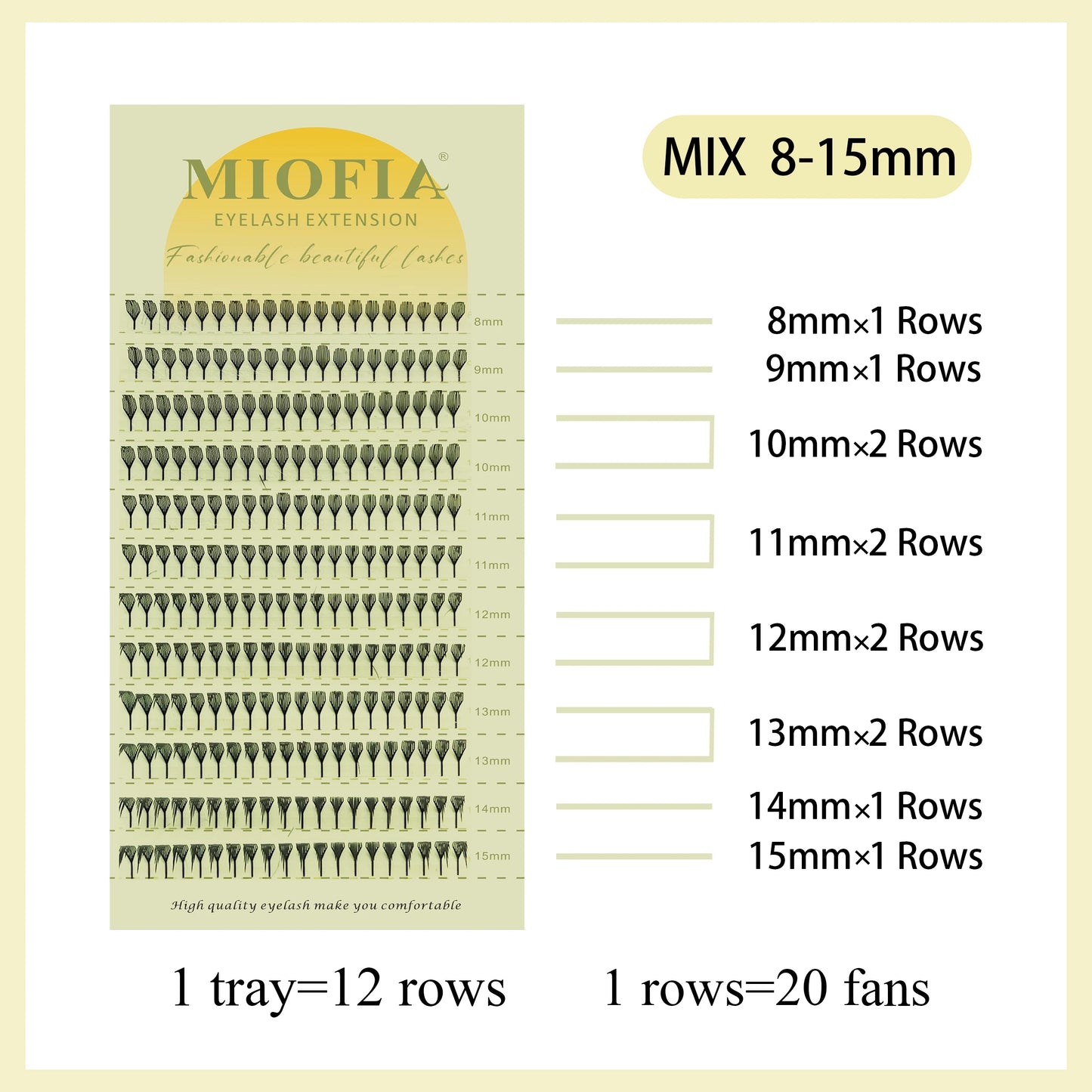 Anime Spire Eyelash Extension Feather Shape C/D Curl Premade Fans Tower Lashes Soft Lightweight Manga Effect False Lashes Makeup
