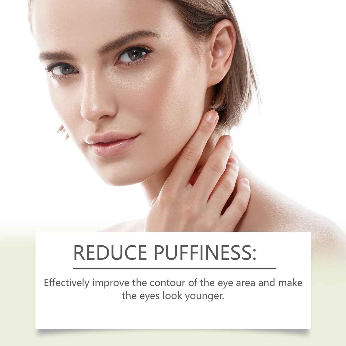 HOYGI Collagen Eye Serum Anti Puffiness Eye Bags Anti Dark Circles Moisturizing Tightening Reduce Fine Lines Skin Care Roller