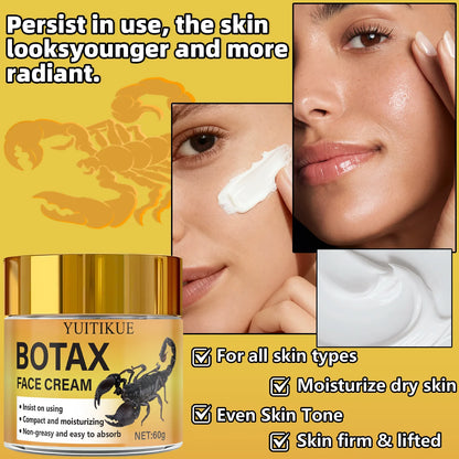 BOTAX Anti-Wrinkle Face Cream 60g - Targets Frown Lines, Crow's Feet, Nasolabial & Puppet Lines, Creamy & Non-Greasy
