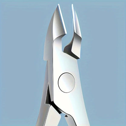1pc Stainless Steel Cuticle Nipper, Single Piece Dead Skin Remover, Manicure Pedicure Tool, Unscented Nail Care Accessory
