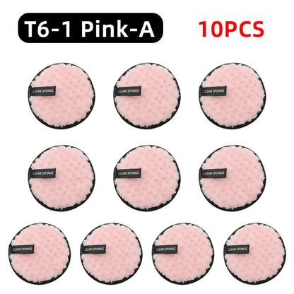 OGEYERO Reusable Makeup Remover Pads Cotton Wipes Microfiber Make Up Removal Sponge Cotton Cleaning Pads Tool