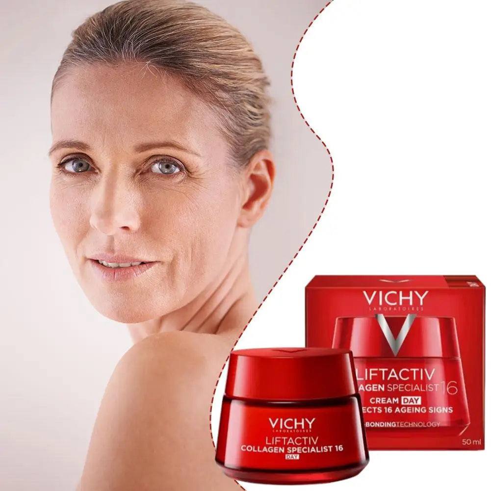 50ml Collagen Firming Night Cream Anti Aging Reduces Wrinkles Moisturizing Face Cream Deep Nourish Skin Repair All Skin Care