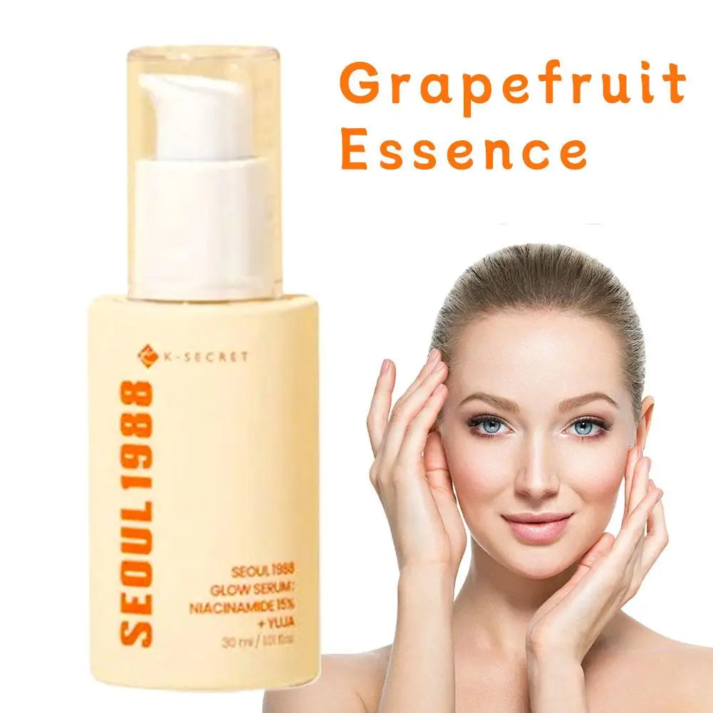 30ml Seoul 1988 K-SECRET Serum 15% Niacinamide Yuja, Hydrating Brightening Glow Facial Skincare Grapefruit Essence