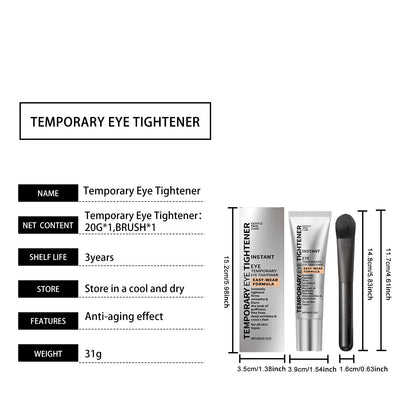 Eye Cream Lifting Firming Hydrating Dark Circle Reduction Fine Lines Smoothing Massage Treatment With Brush Gentle Daily Care