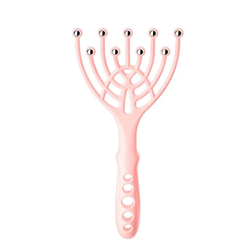 9/5 Claws Head Massger Relieve Migraine Hand Held Hair Stress Relief Aid Relaxation Scalp Massage Roller for Hair Growth
