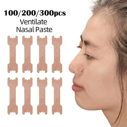 100/200/300pcs Breathing Good Sleeping Patches Breath Nasal Strips Right Way Stop Snoring Anti Snore Nose Strip Easier Better