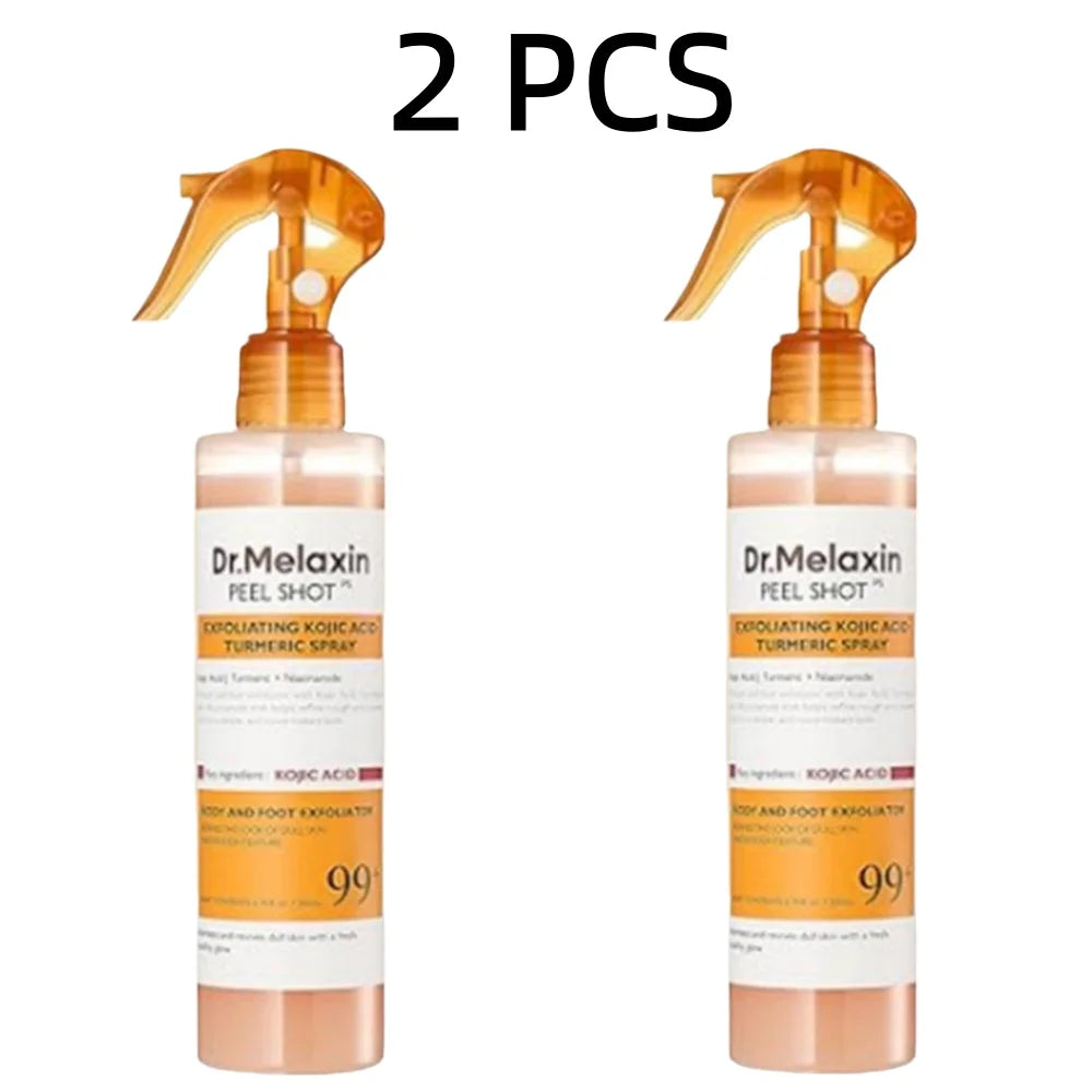 Korean Dr.Melaxin Peel Shot Exfoliating Kojic Acid Turmeric Spray Soothing Moisturizing Brighten Exfoliating Kojic Acid 200ml