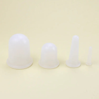 Vacuum Cupping Glass Jar Cellulite Massager For Face Acupuncture Facial Suction Cups Face Neck Lift Skin Scraping Beauty Tool