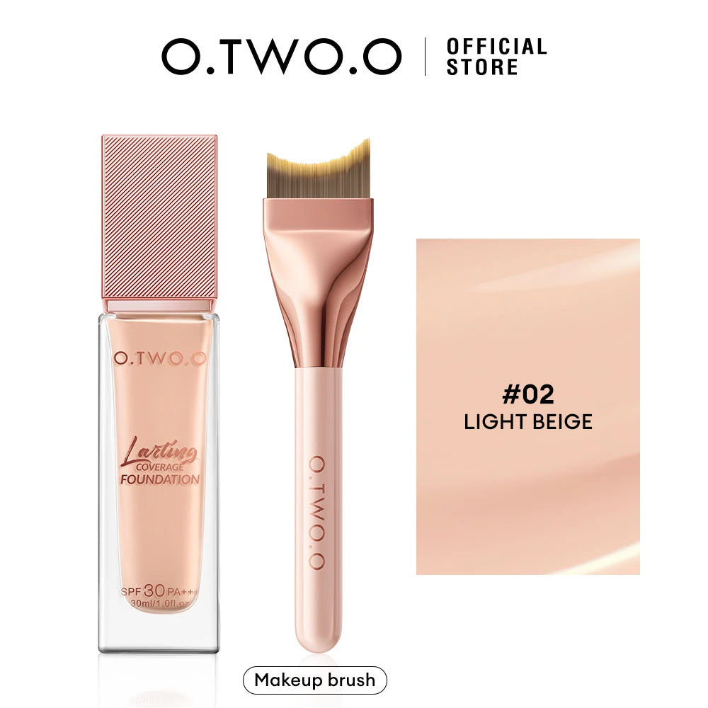 O.TWO.O Foundation Cream Makeup Brush Moisturizing Oil-Free Long-Lasting Waterproof Concealer Full-coverage Foundation Makeup