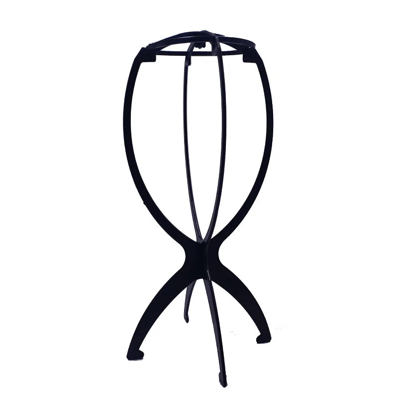 1pcs High Quality Wig Stand Multi-Purpose Use Hat Wig Hair Head Stand Foldable Flexible Plastic Wig Holder