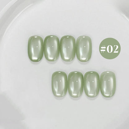 12ML 1-6PCS Summer And Autumn Island Glass Bead Magnet Cat Eye Gel Nail Polish Blue Nails Nail Art Nail Supplies