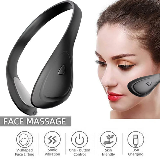 NEW Electric V Face Lifting Massager Face Slimming Belt Facial Muscle Stimulator Facial Tightening Machine EMS V-Face Exerciser