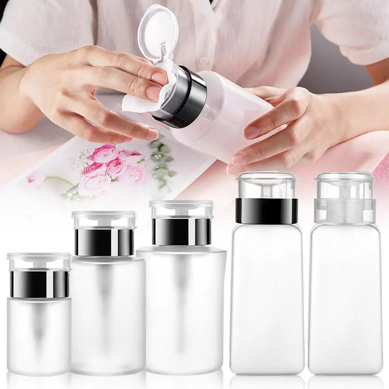 50/150/180/250ml Empty Pump Dispenser Liquid UV Gel Polish Nail Art Polish Clean Bottle Polish Cleanser Remover Bottle