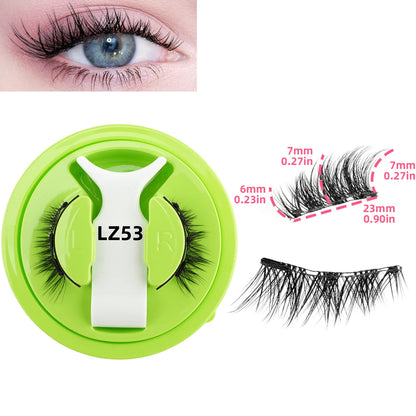 Hot Sale Magnetic Eyelashes 3D Natural False Eyelashes Handmade Faux Mink Lashes No Glue Needed Eyelashes with Magnetic Tweezers