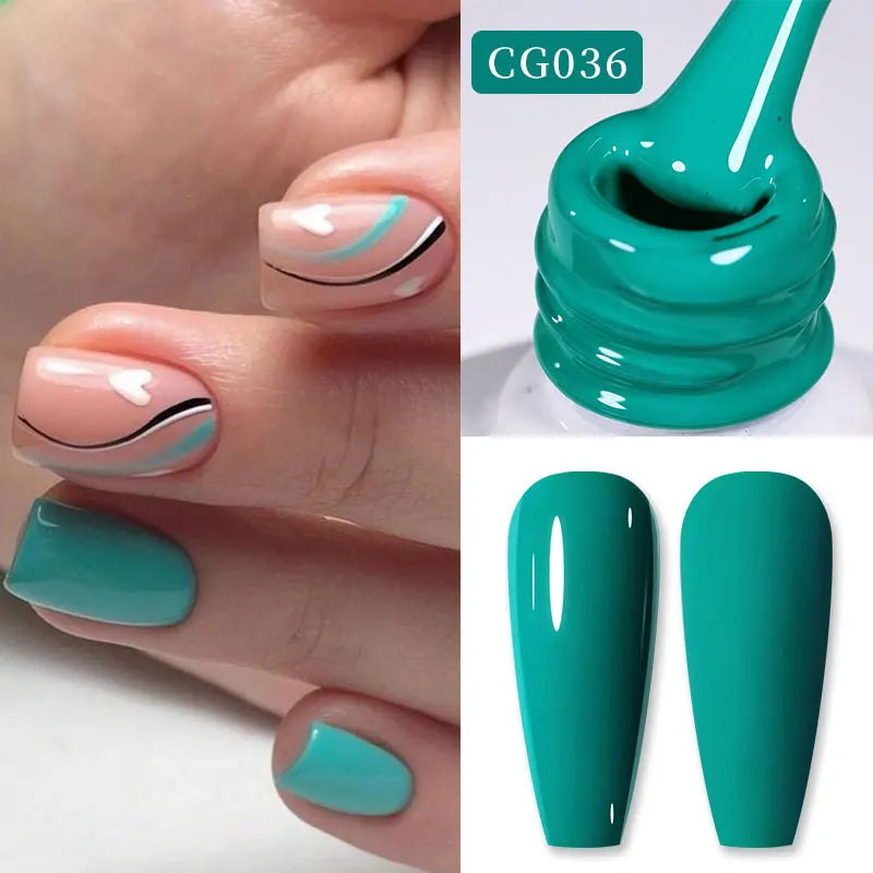 BORN PRETTY 10ml Nude Pink Gel Nail Polish Varnis Semi Permanent Nail Gel Varnish Soak Off UV Gel for Valentine's Day Gift Nails