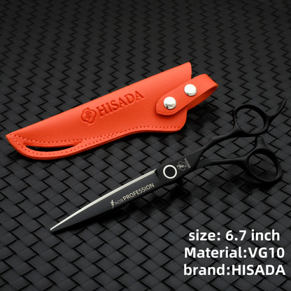HISADAHairdressing scissors 6.2 6.7 7.0 inch Hair scissors VG10 Steel High-end Barber scissors advanced Hairdressing scissors