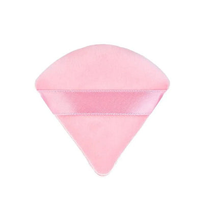 1/2 Pcs Triangle Velvet Powder Puff Flours Mini Face Makeup Sponge Cosmetics Soft Cotton Face Powder Puff Washable Lightweight